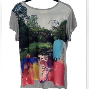 Vibrant bright colors trending this season. Paul Smith digital print T-shirt